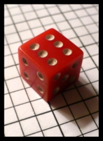 Dice : Dice - 6D - Red Opaque with White Pips Square Corners - Ebay July 2010